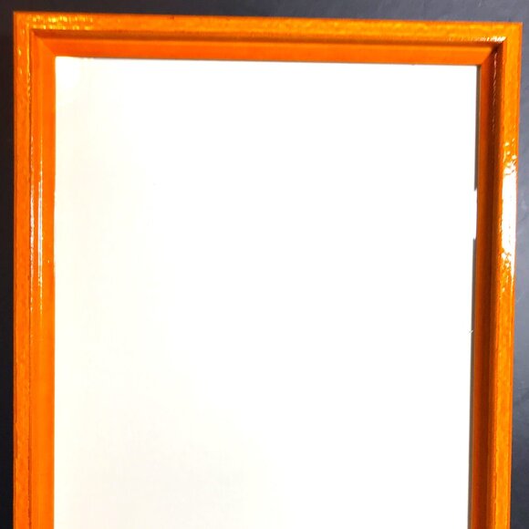 Vibrant Orange Glossy Colorful Frame - Ready to Use - 8x10 - w/Hardware - New - Picture 9 of 13